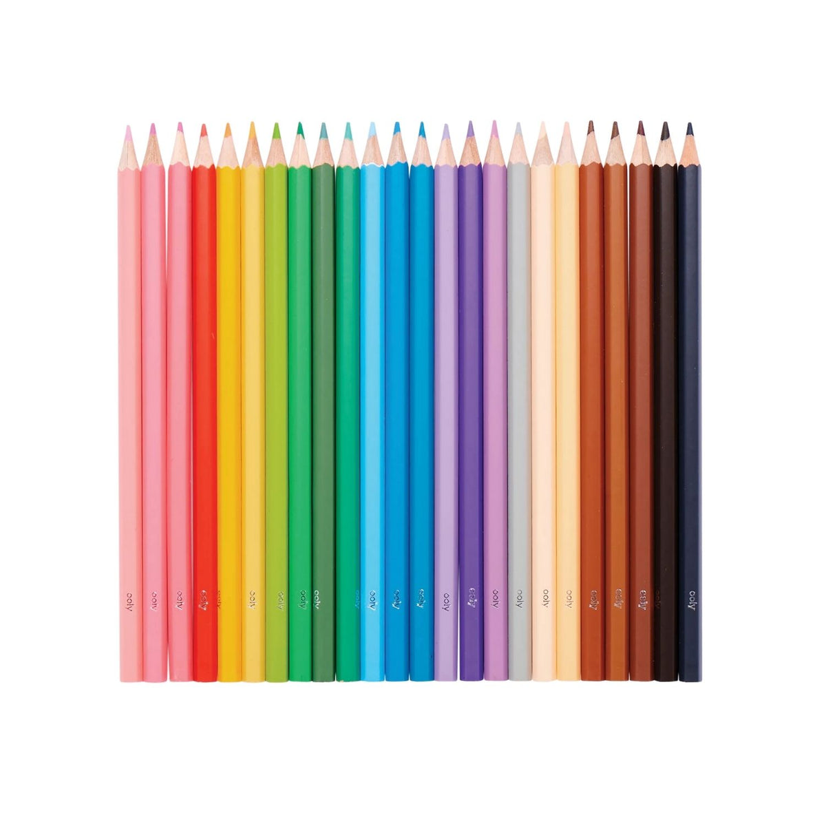 A pack of 24 Colour Together colored pencils in a variety of classic and skin tone colors, displayed in a clear box with a colorful design and branding.
