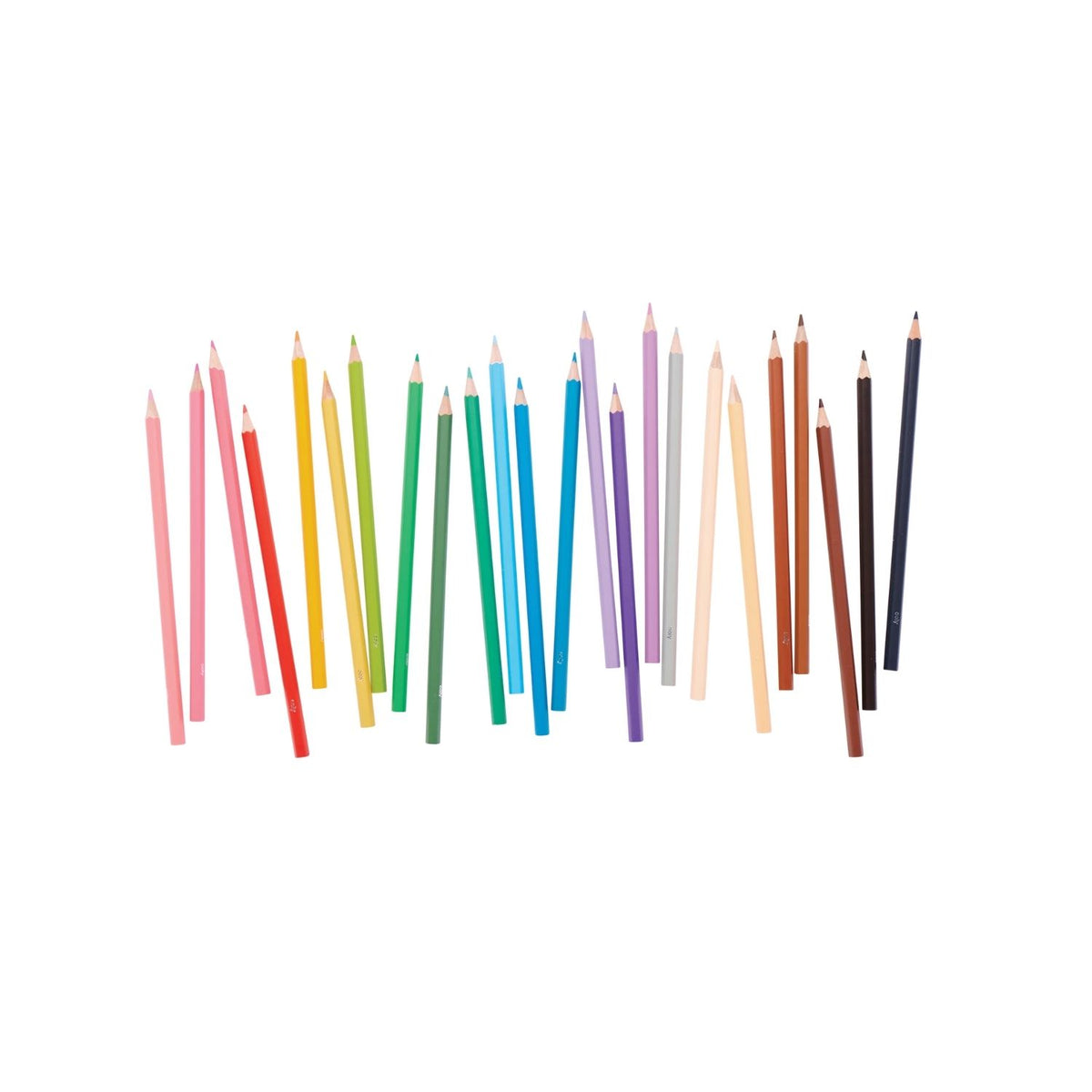 A pack of 24 Colour Together colored pencils in a variety of classic and skin tone colors, displayed in a clear box with a colorful design and branding.