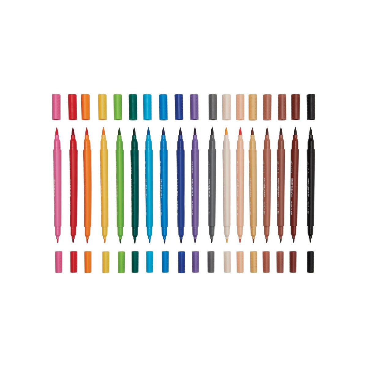 A set of 18 Colour Together double-ended markers in various colors, displayed in a box with a transparent cover.