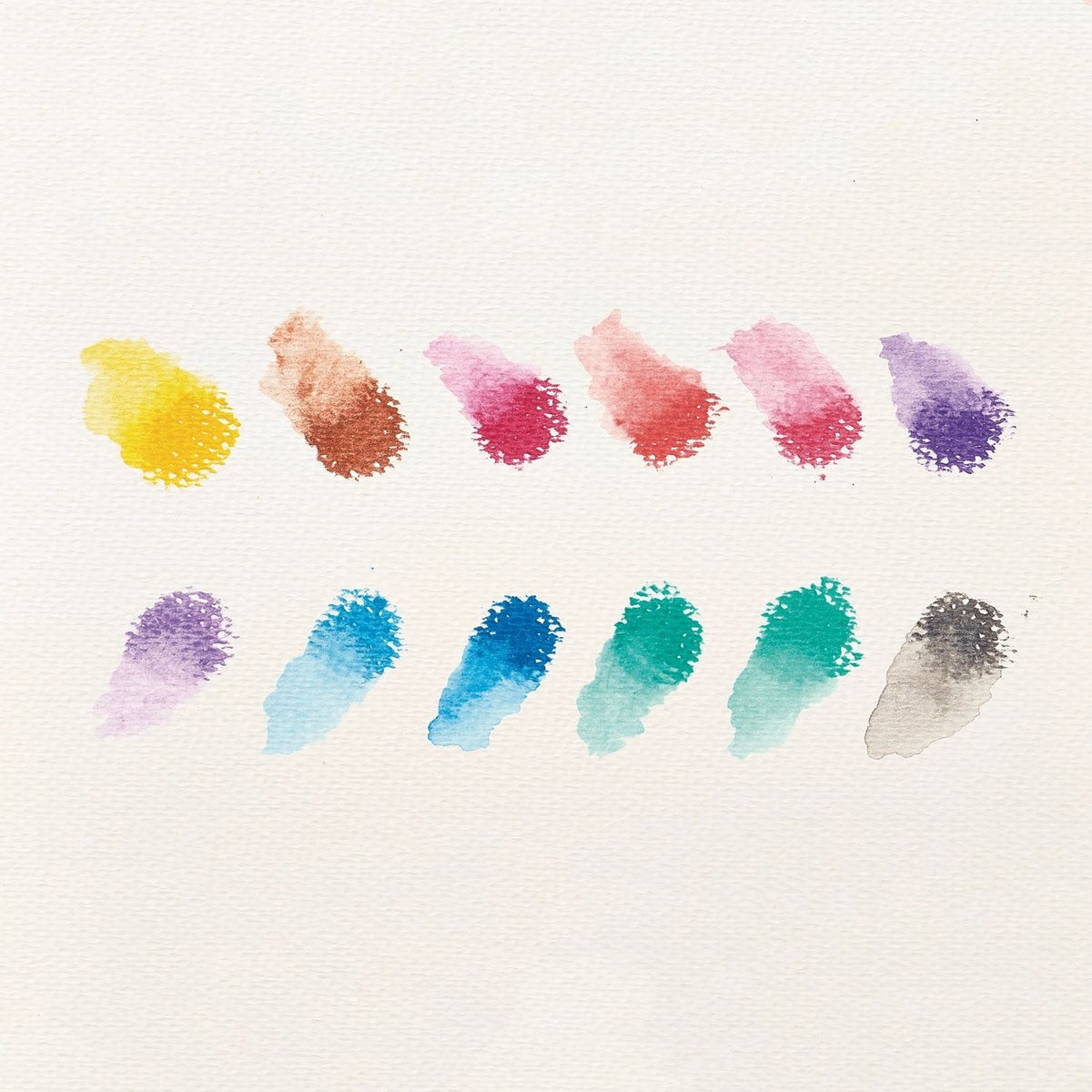 A set of 12 rainbow sparkle watercolour gel crayons by ooly, with each crayon featuring a metallic color. The packaging displays the crayons in a row with a label indicating the product is washable and has a twist-up mechanism.