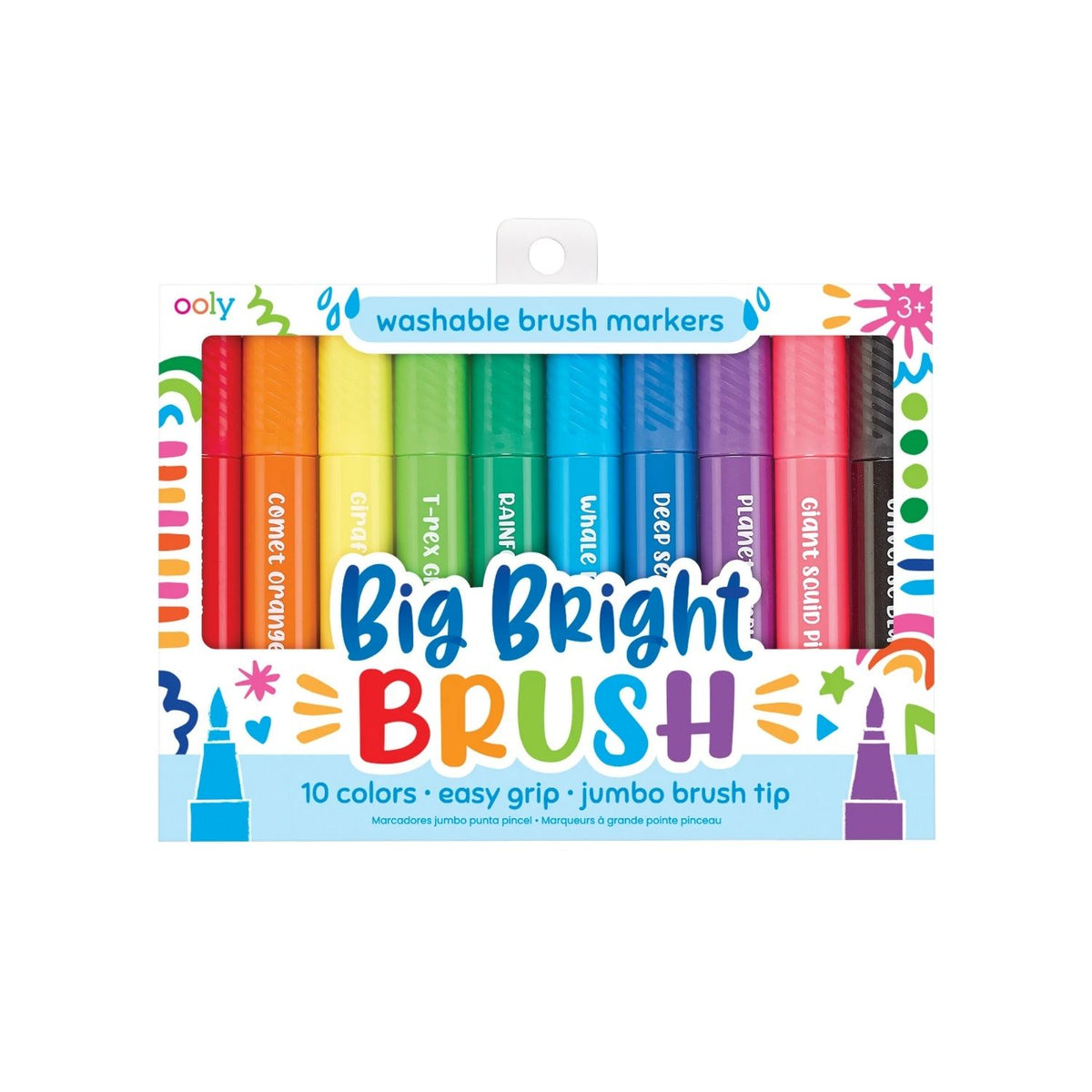 Big Bright Brush Markers from Ooly in a Set of 10