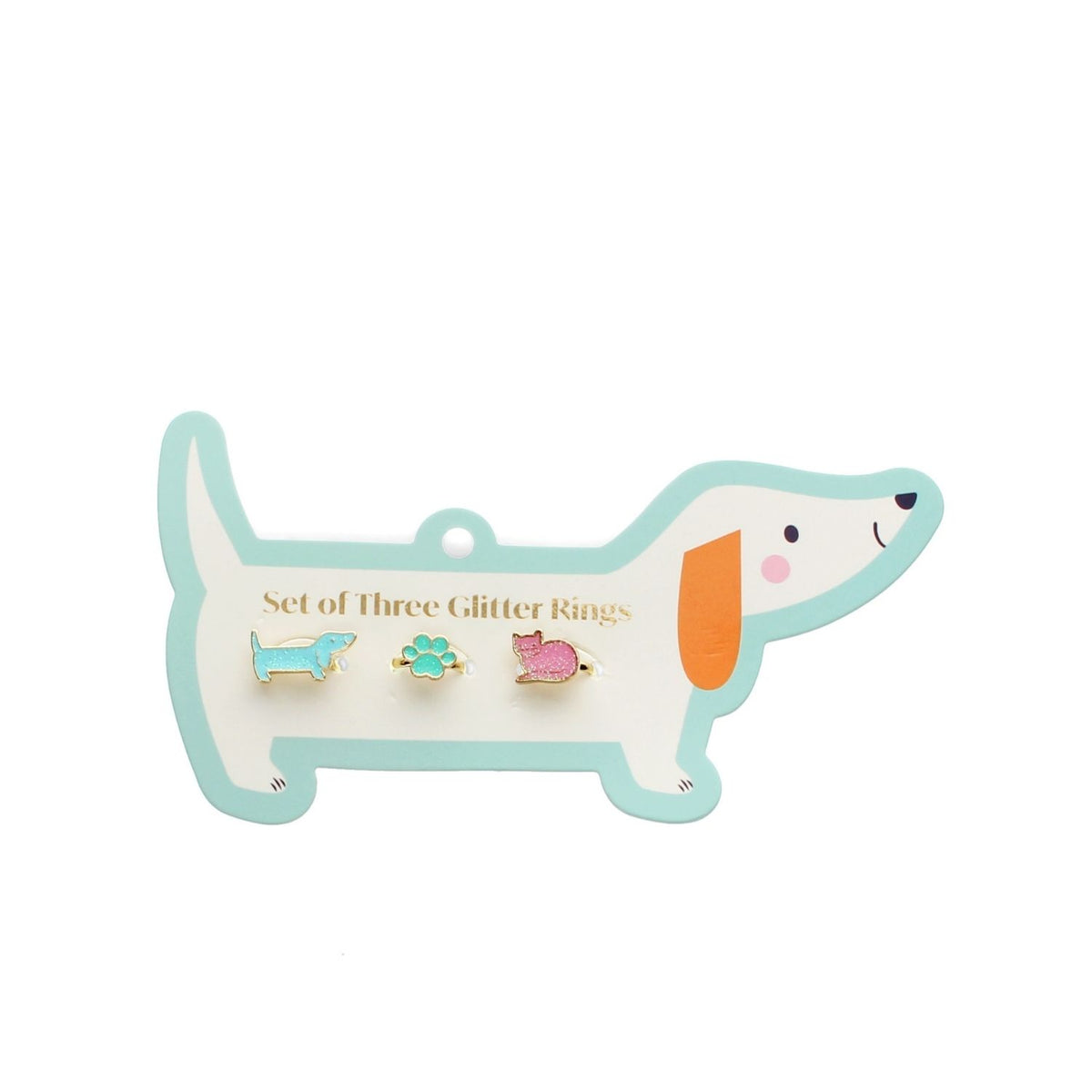 Glitter Rings (Set Of 3) - Dog &amp; Cat