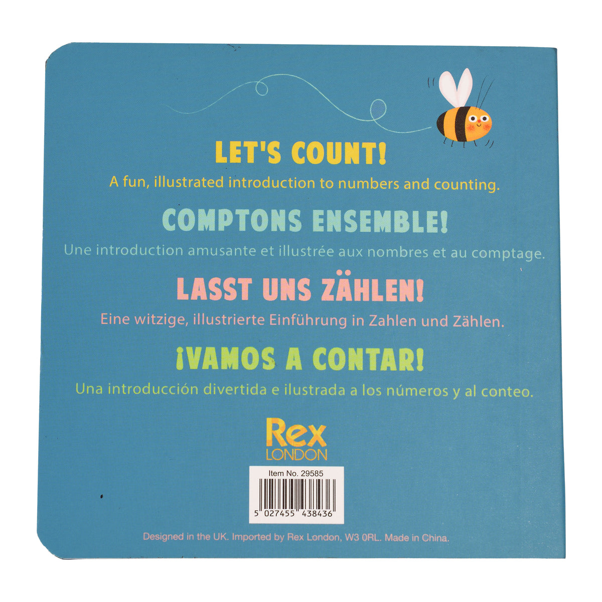 Animals first book of numbers back of book