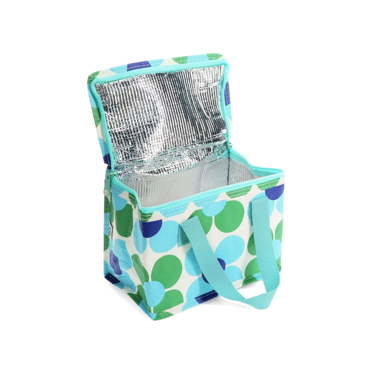 Lunch Bag - Blue And Green Daisy