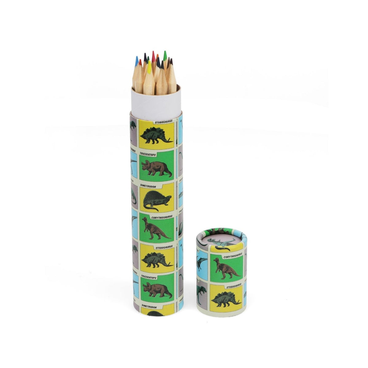 Long Tube Of Colouring Pencils - Prehistoric Land