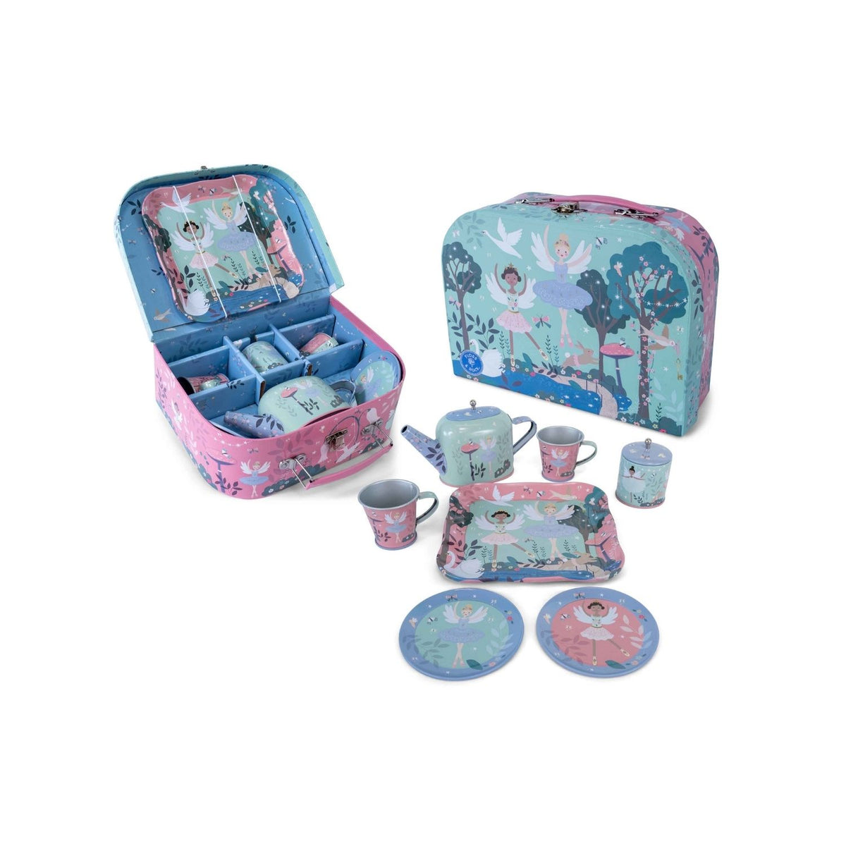 Enchanted - 9 Piece Tin Tea Set