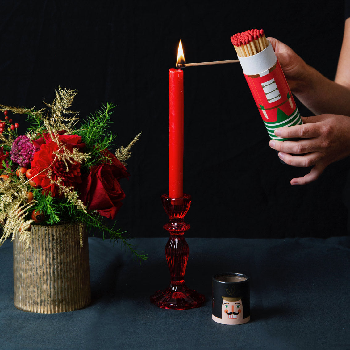 Botanical Nutcracker Tube Of Matches Approx. 50