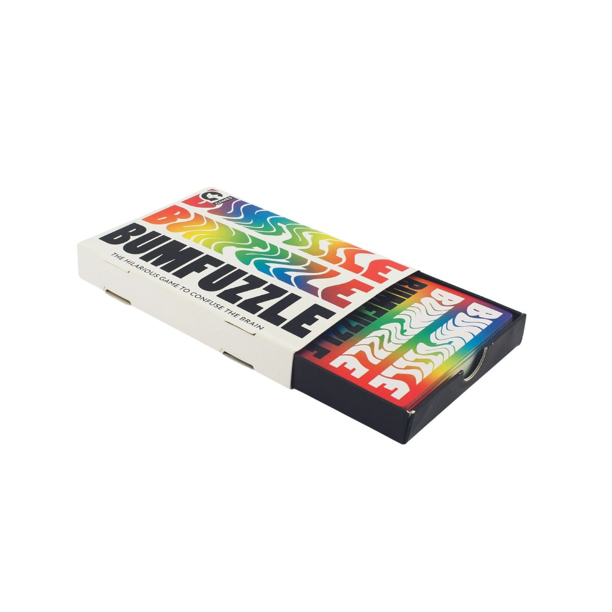 Bumfuzzle Card Game open showing cards