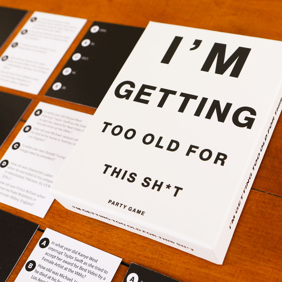 Are you still "with it" or past your prime? A quirky, light-hearted trivia game from Clarendon Games. The ideal addition to date nights or big holiday parties.