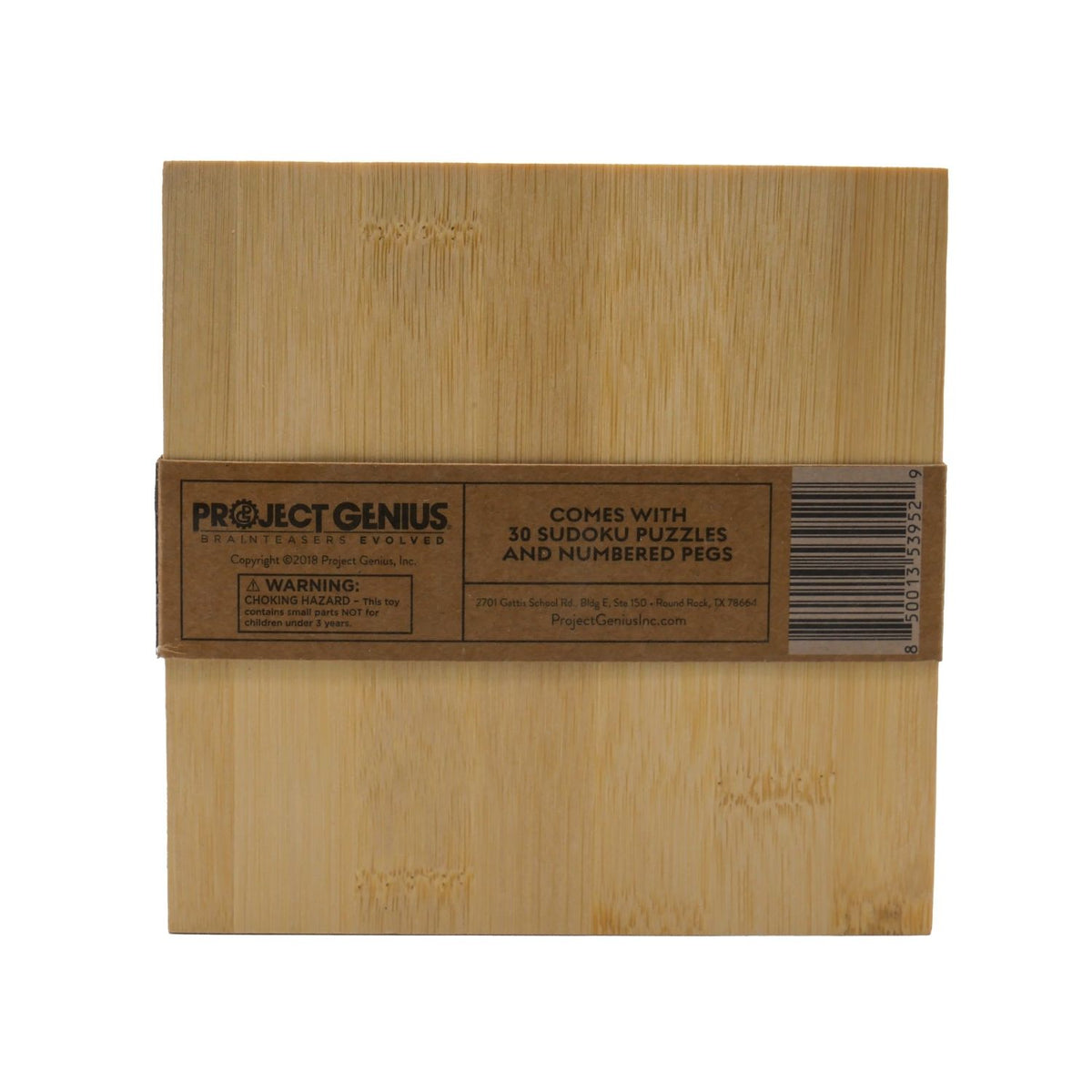 Bamboo Sudoku from Project Genius back of box