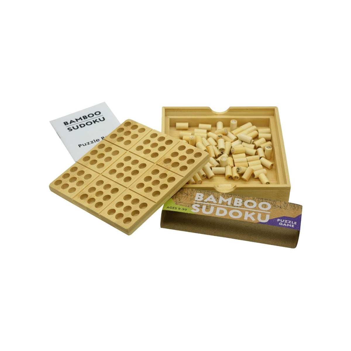 Bamboo Sudoku from Project Genius box open showing contents