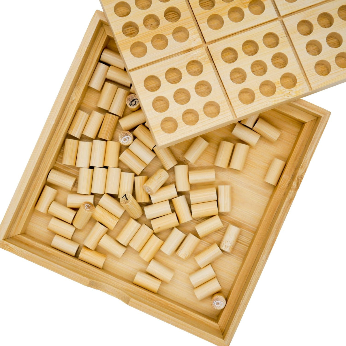 Bamboo Sudoku from Project Genius box open showing contents