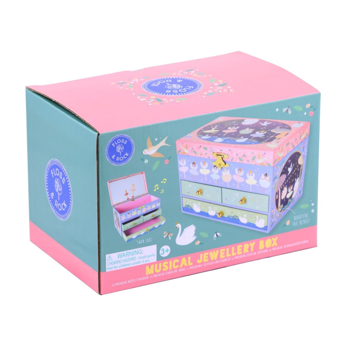 A beautiful, eco-friendly musical jewellery box made from recycled materials and soy-based inks. Featuring a dancing ballerina and biodegradable packaging—the perfect green gift for special occasions.