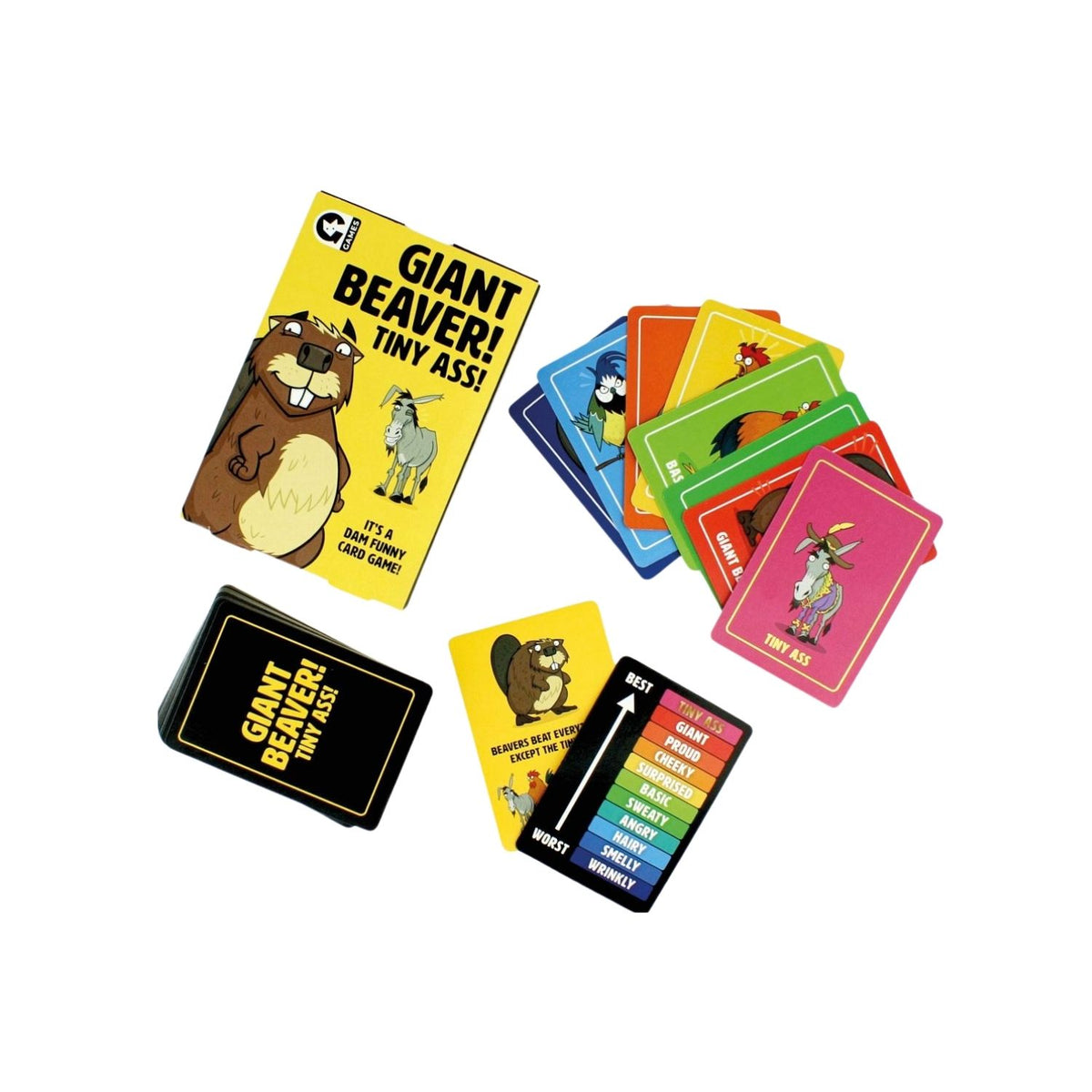 Giant Beaver is a Tiny Ass! this outrageous boasting card game 