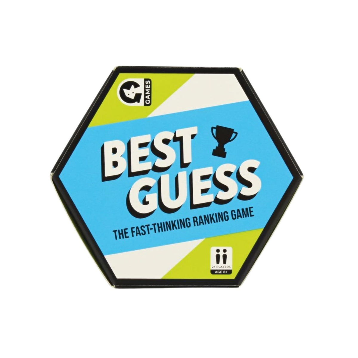 Best guess by Ginger Fox in hexagon shape container. 