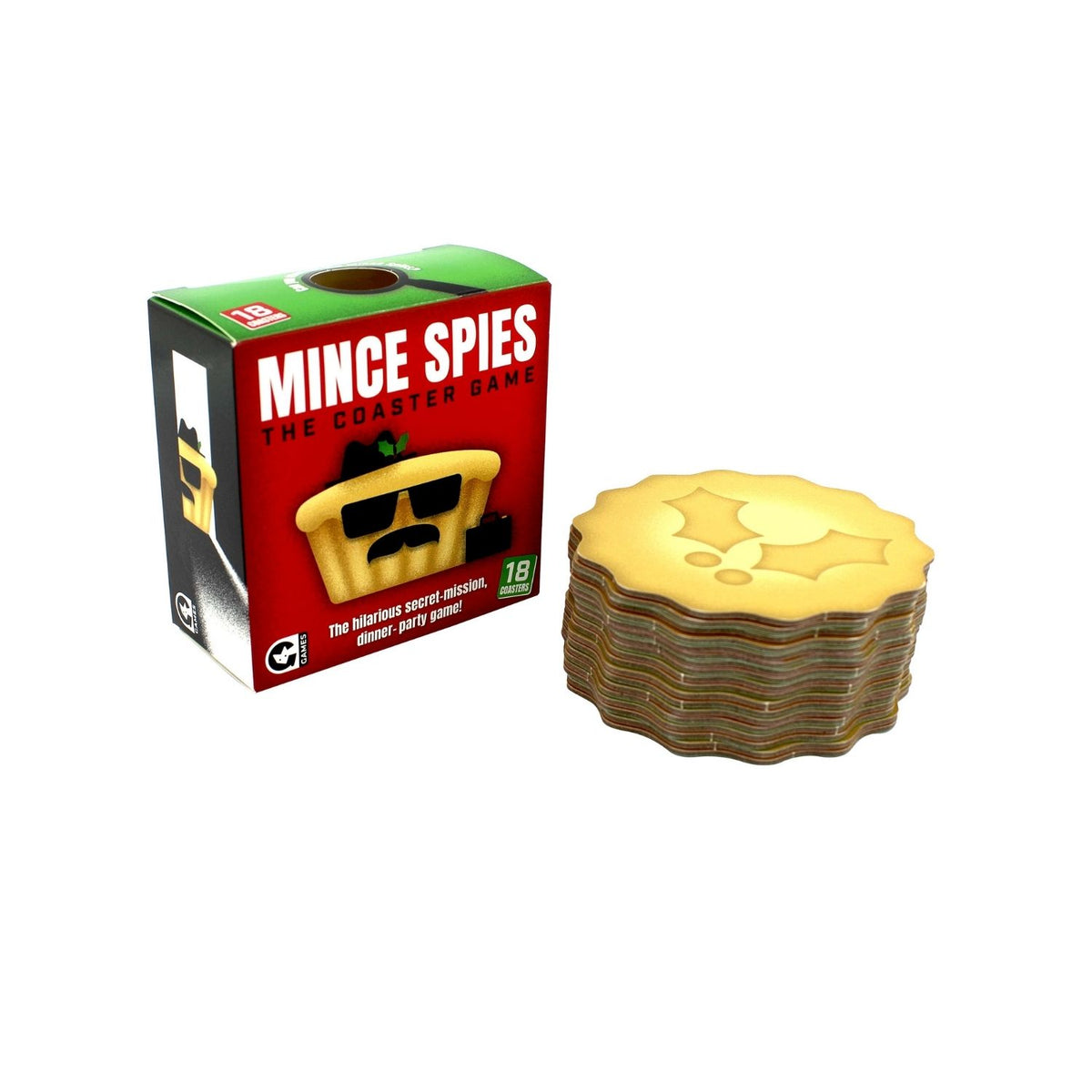 a box of mince spies a coaster game
