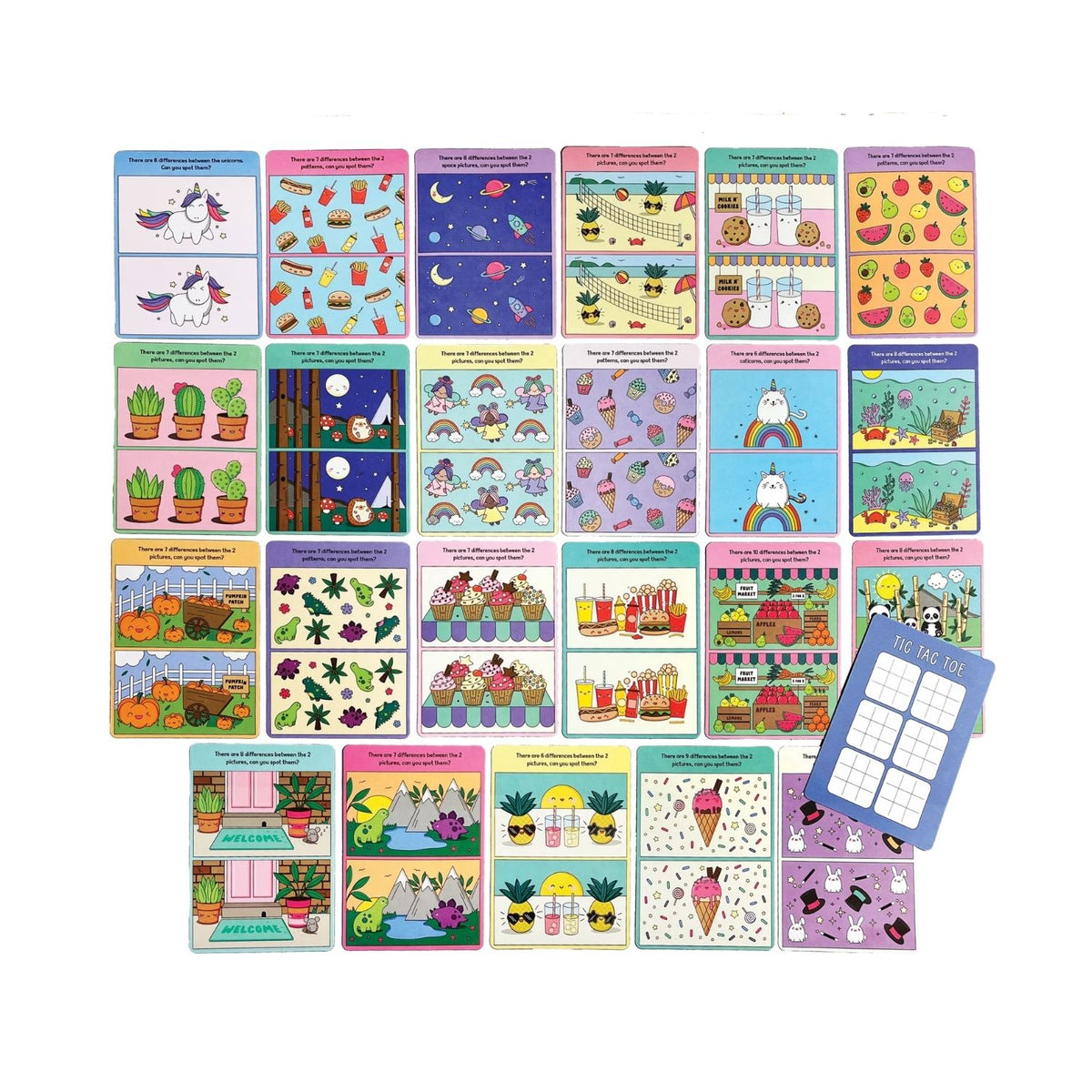 Spot The Difference Activity Cards