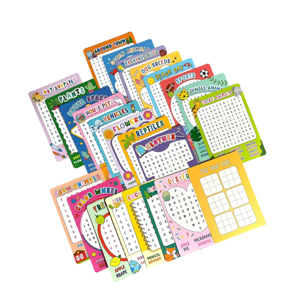 Word Search Activity Cards