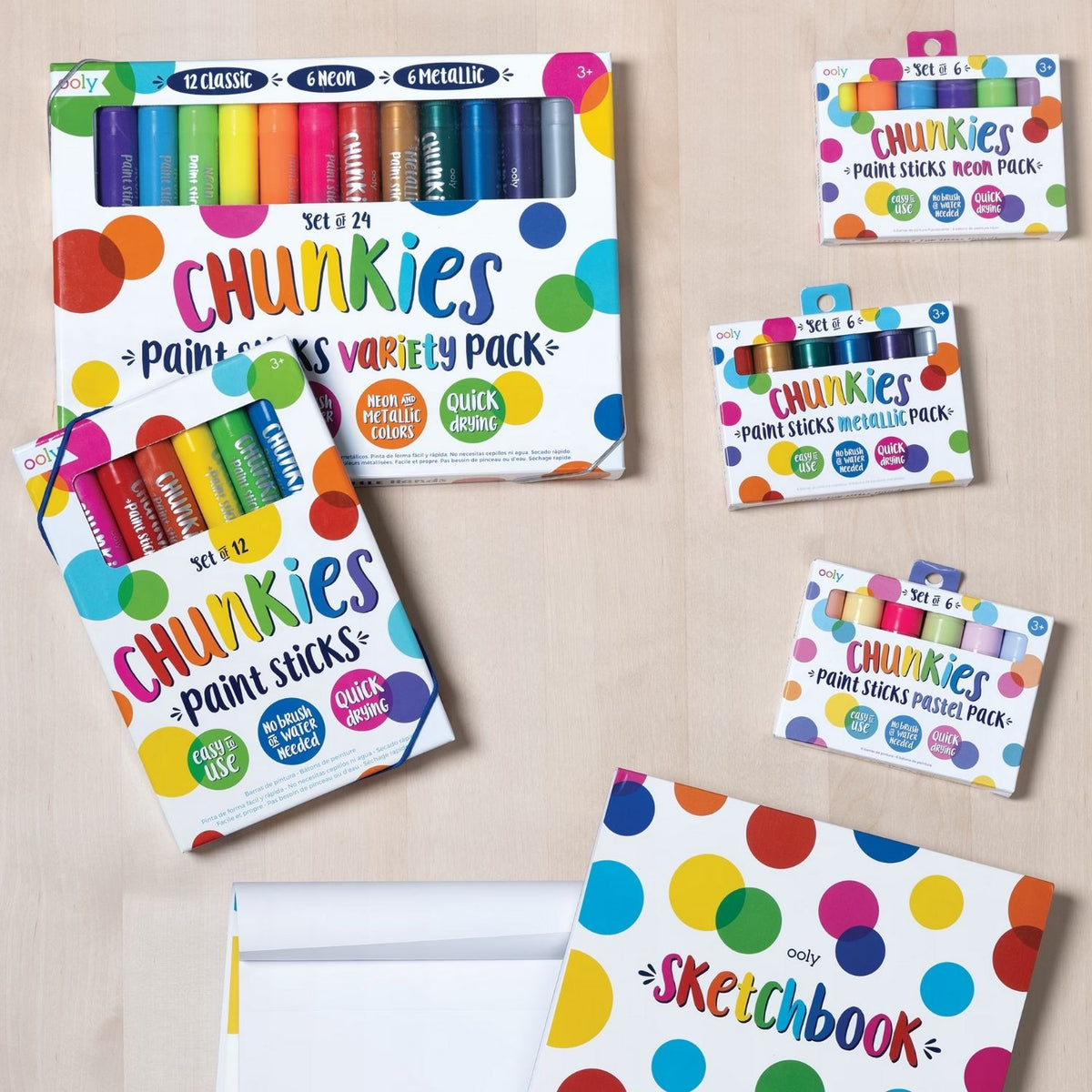 Chunkies Paint Sticks - Set of 12