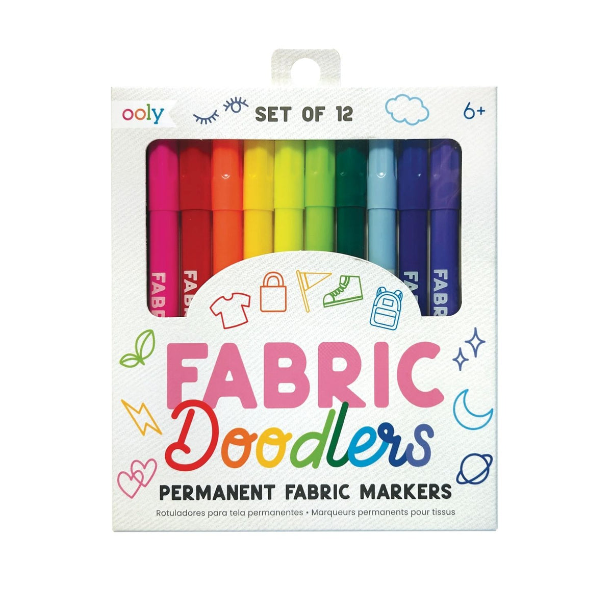 Fabric Doodlers Markers - Set of 12