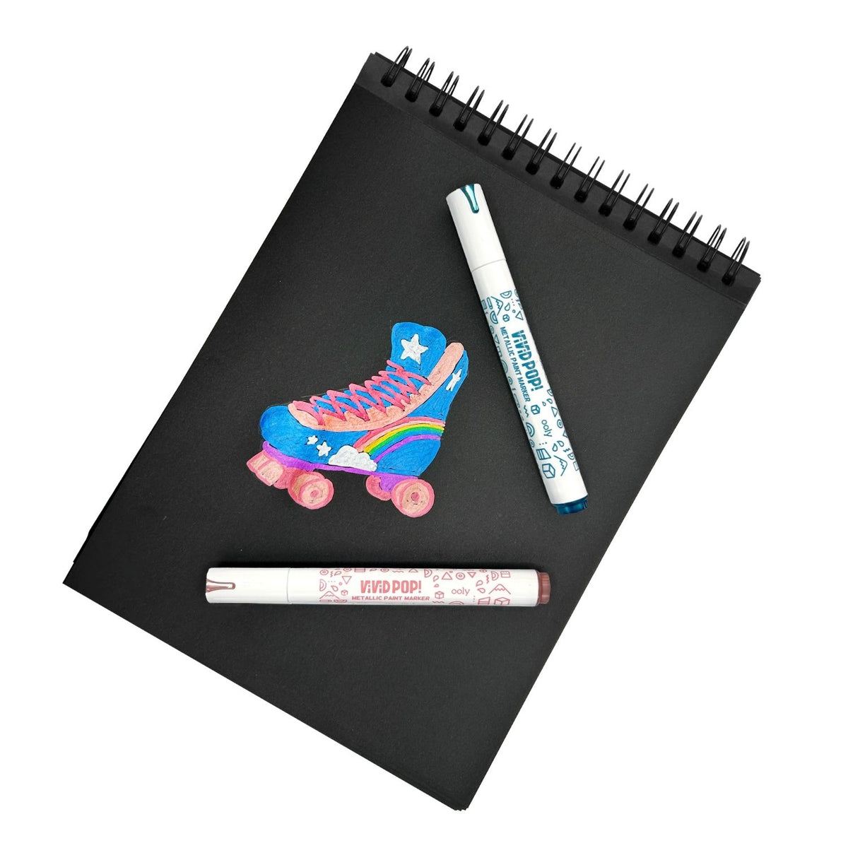 Vivid Pop! Water Based Paint Markers Metallic - Set of 8