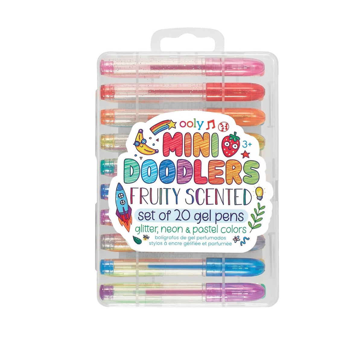 Mini Doodlers Fruity Scented Gel Pens - Set of 20