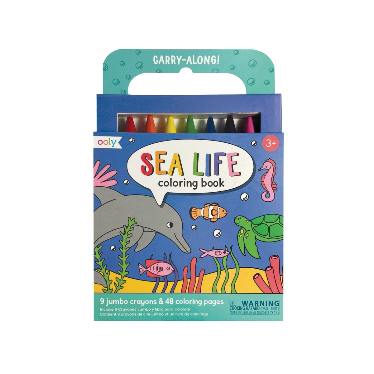 Carry Along Colouring Book & Crayon Set - Sea Life
