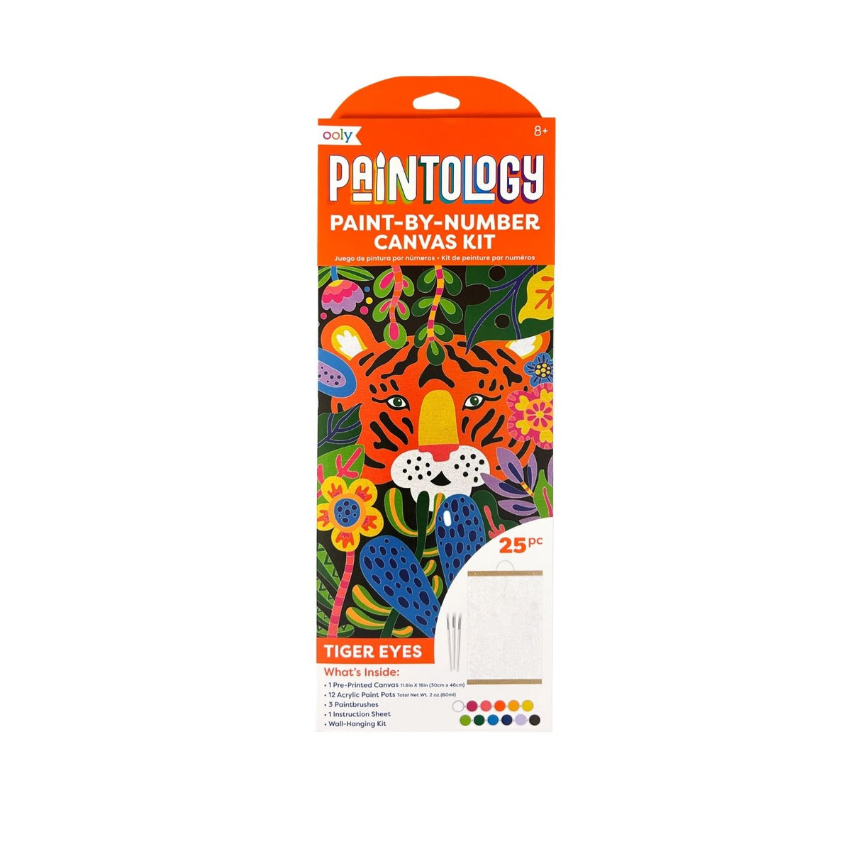 Paintology Paint-By-Number Canvas Kit - Tiger Eyes