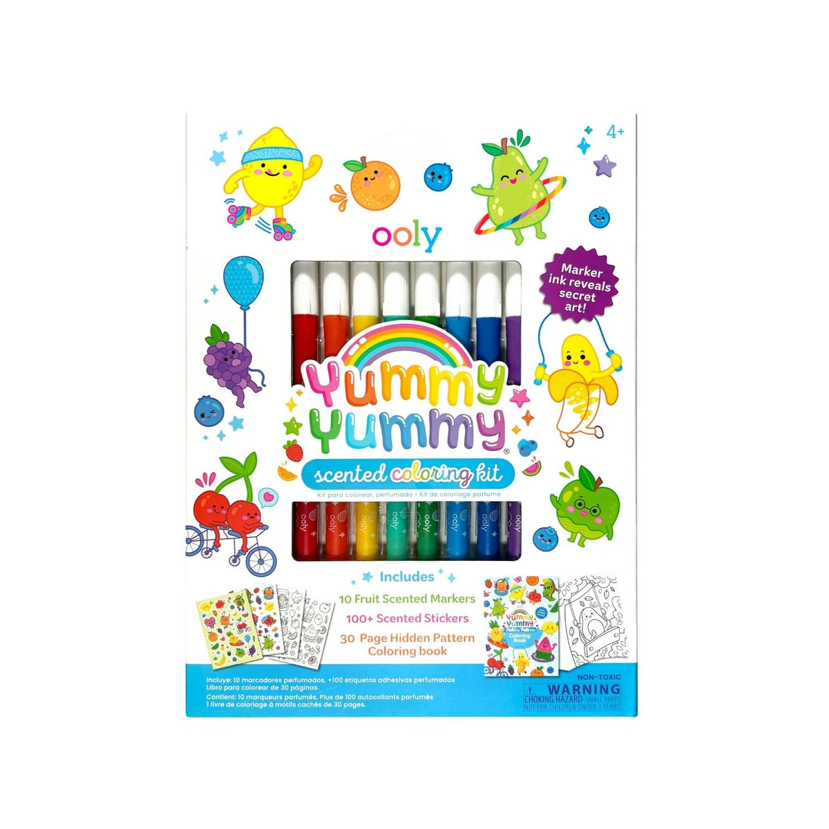 Yummy Yummy Scented Colouring Kit - Markers Stickers Colouring Book