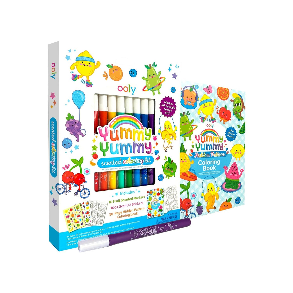 Yummy Yummy Scented Colouring Kit - Markers Stickers Colouring Book