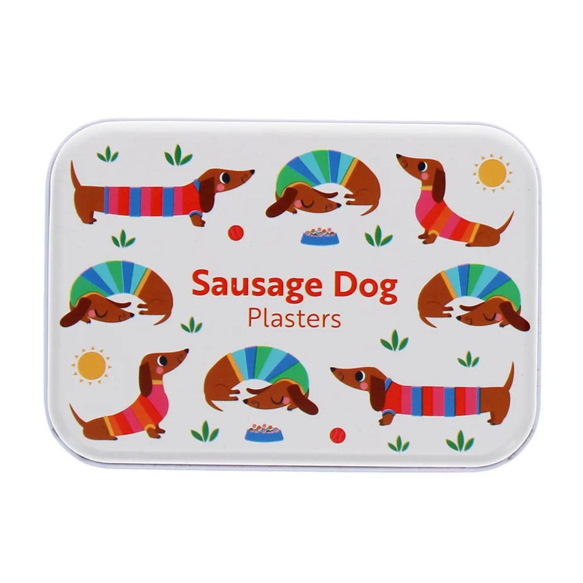 Sausage Dog Plasters in a Tin