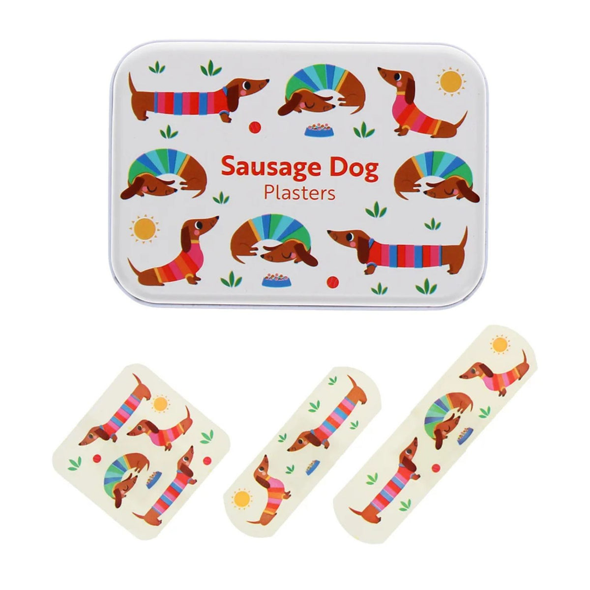 Sausage Dog Plasters in a Tin