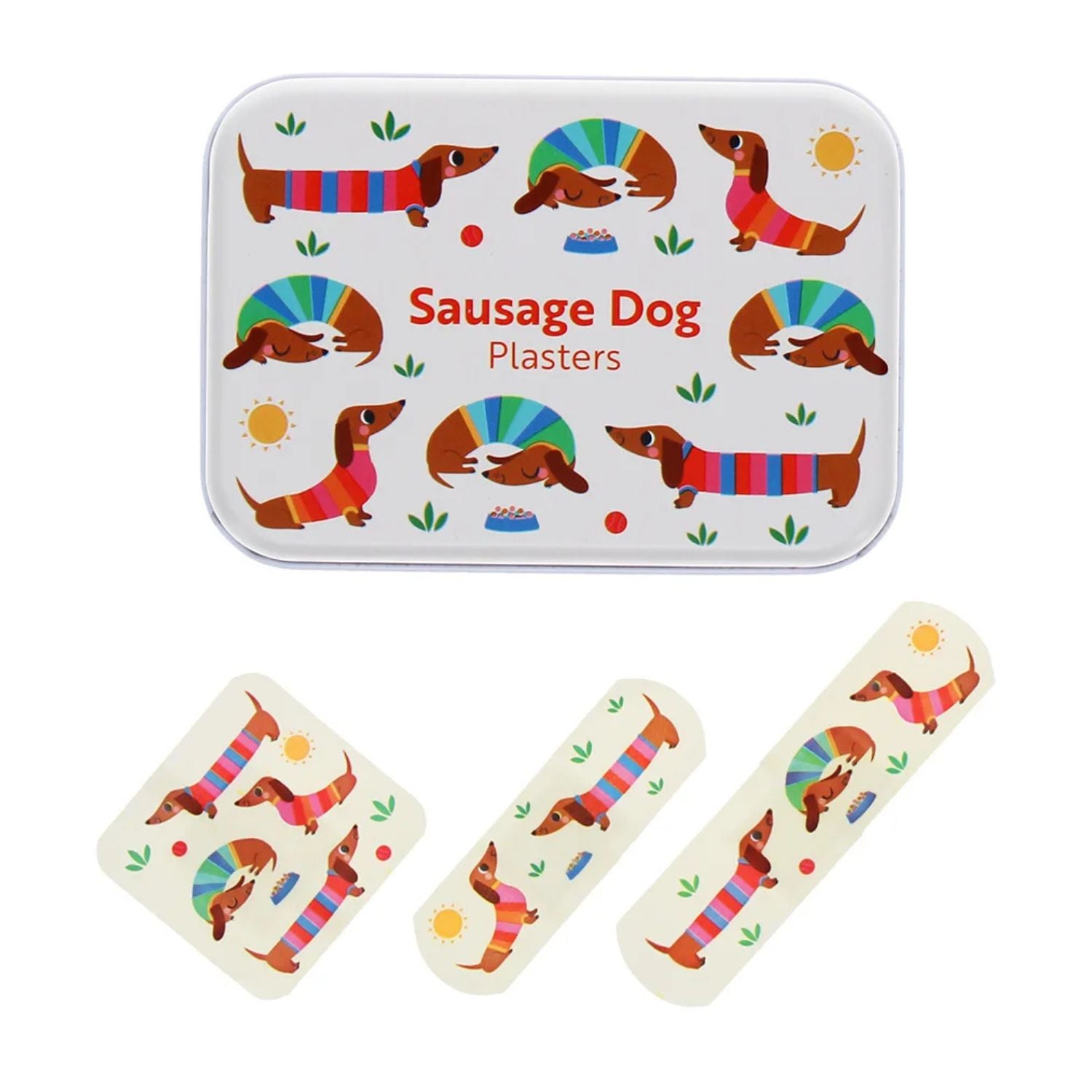 Sausage Dog Plasters in a Tin