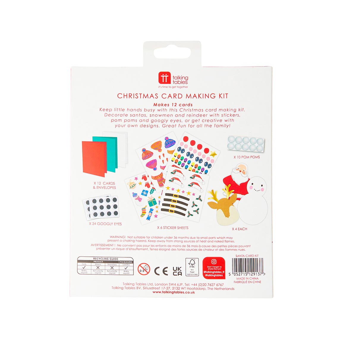 Christmas Craft - Craft With Santa Card Kit