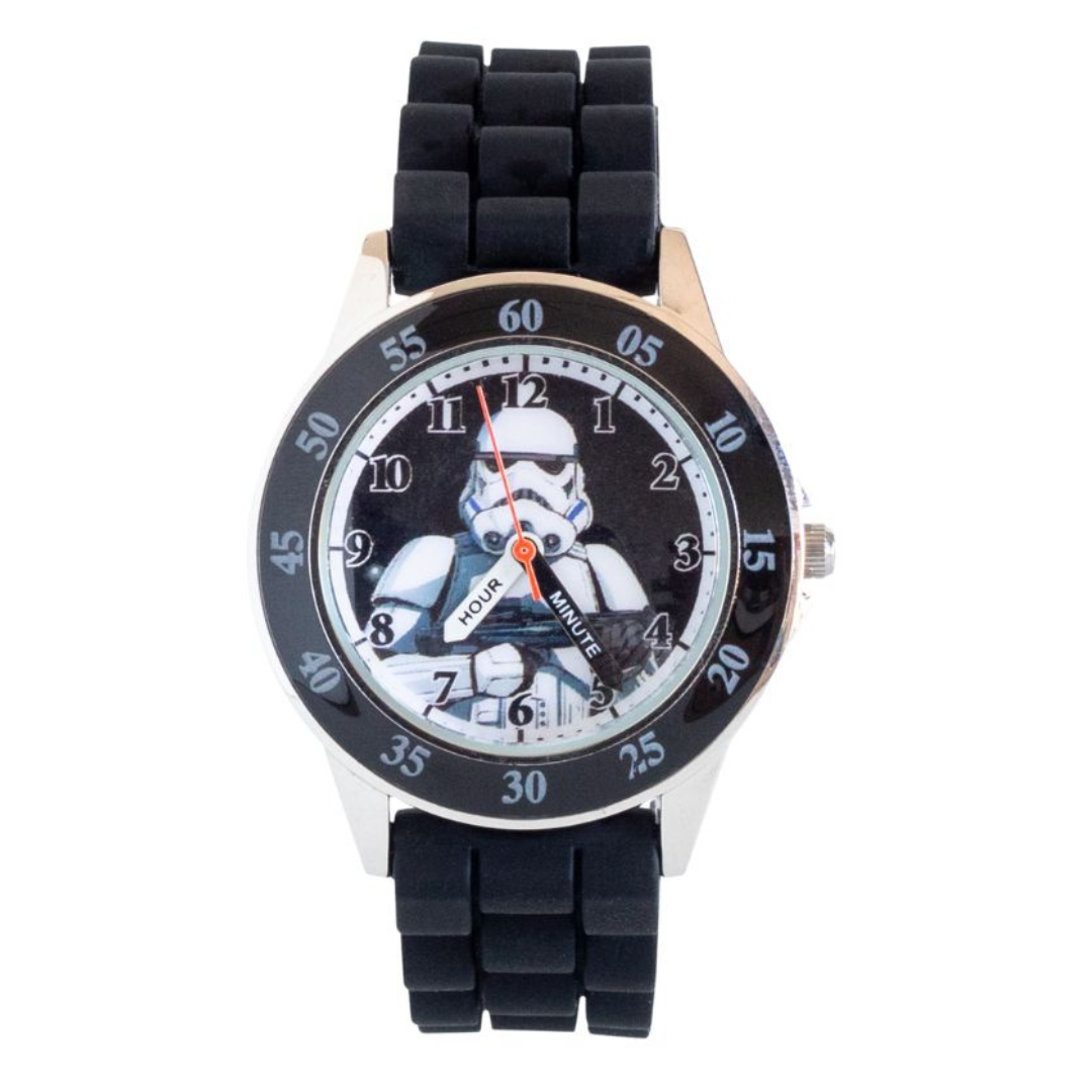 Your children can learn how the tell the time with Time Teacher Storm Trooper Watch from Star Wars