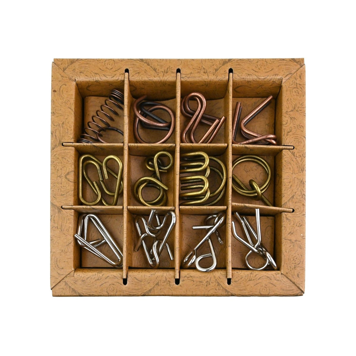 Ancient Metal 12pc brainteaser Collection contents out of box