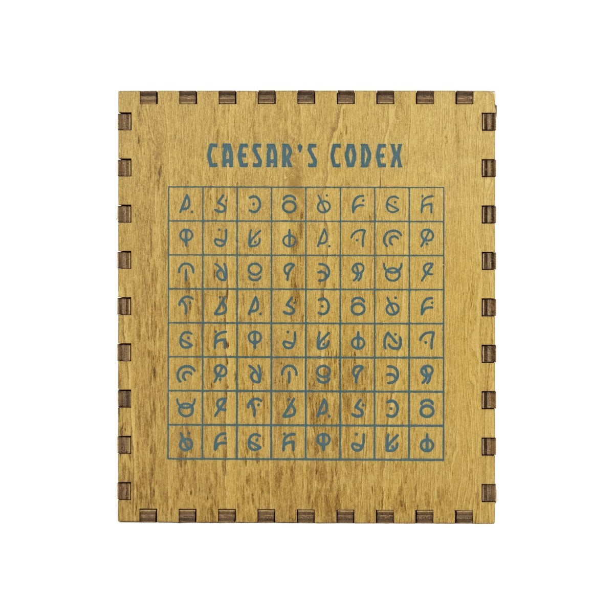 Project Genius Caesar&#39;s Codex brainteaser back of puzzle