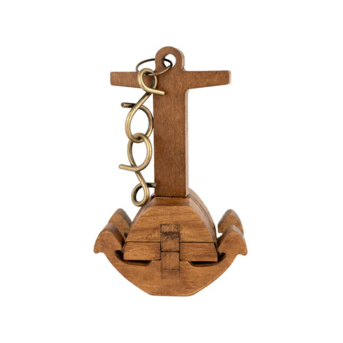 Anchor and Chain wooden brainteaser front on view