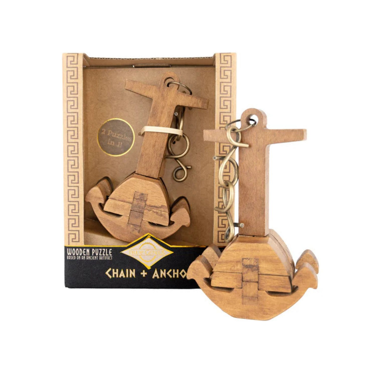 Anchor and Chain wooden brainteaser in box