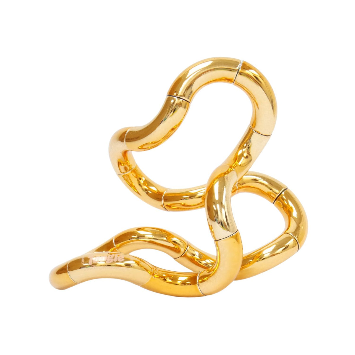 The luxury Gold edition of the Tangle Metallic displaying a premium, warm 24-karat gold mirror-chrome finish.
