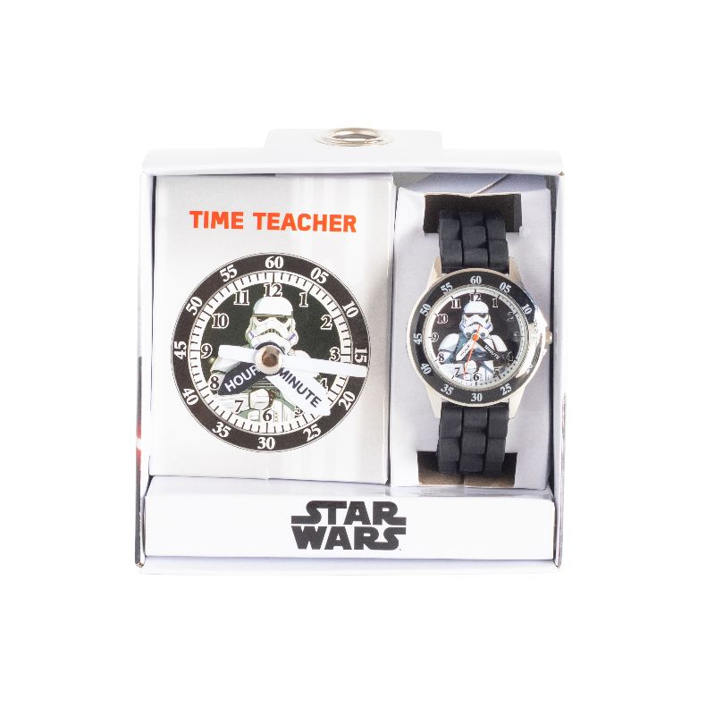 Your children can learn how the tell the time with Time Teacher Storm Trooper Watch from Star Wars