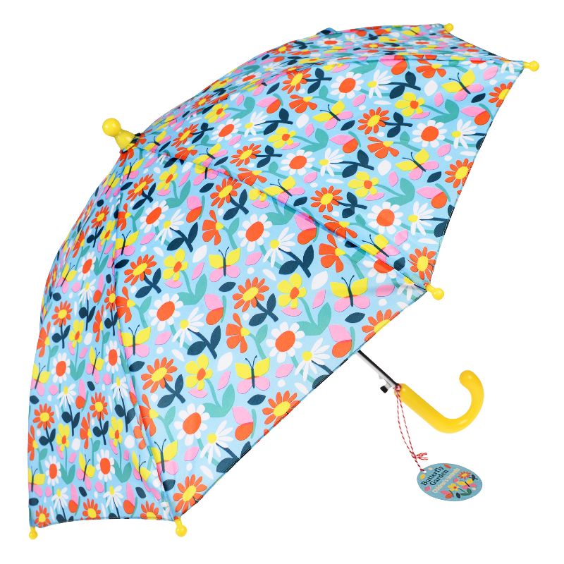Butterfly Garden Children's Umbrella open