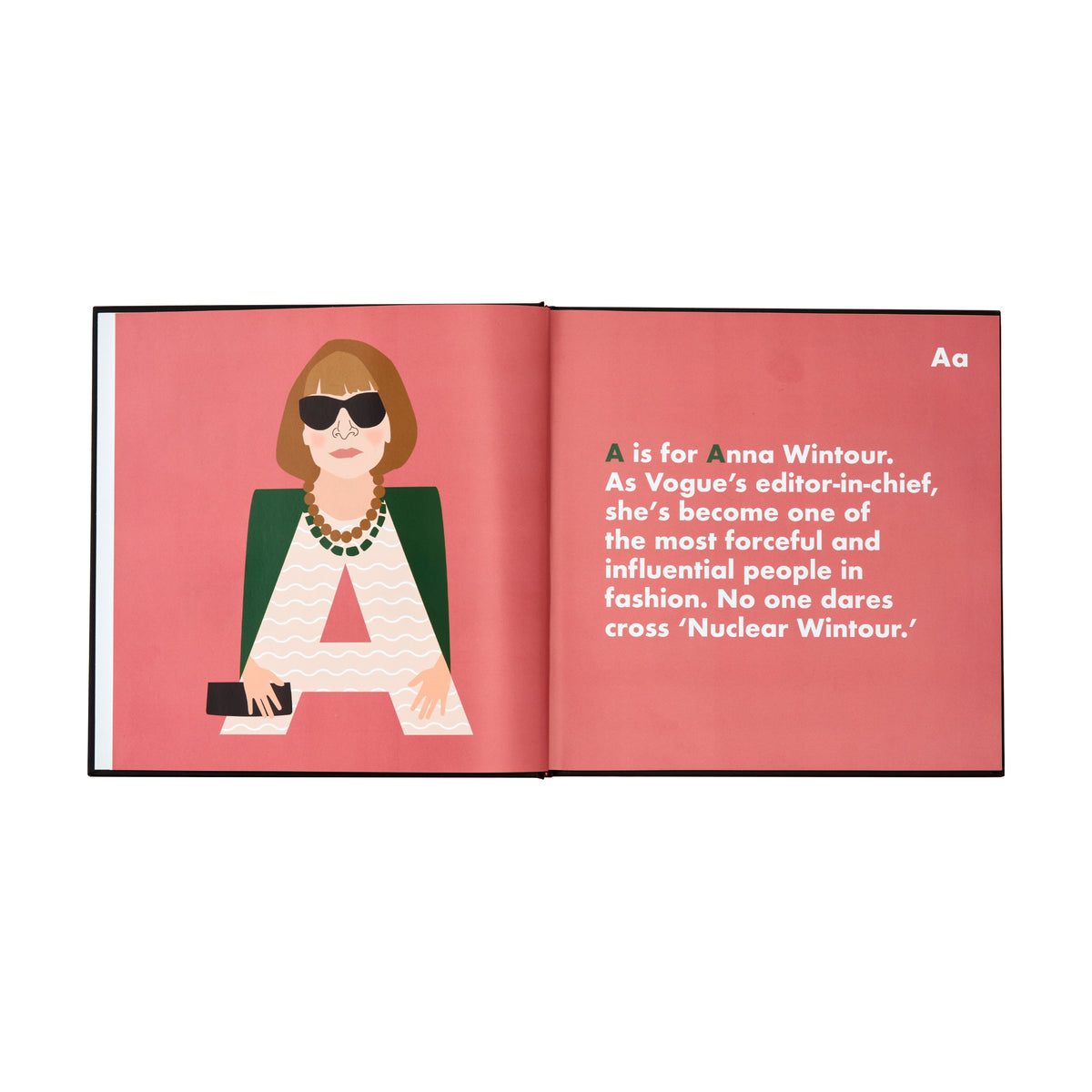 Fashion Legends Alphabet Book - Page A - Anna Wintor