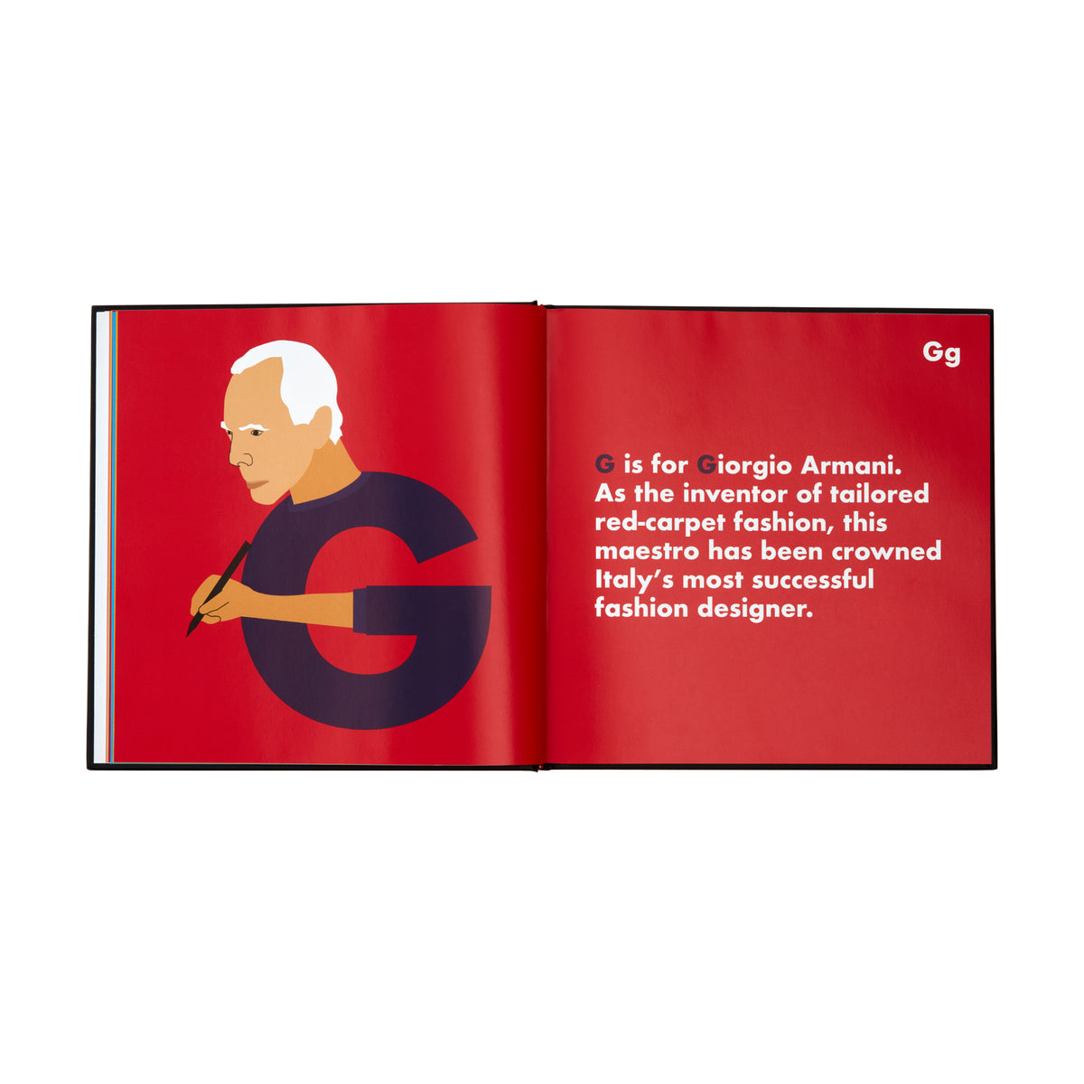 Fashion Legends Alphabet Book - Page G - Giorgio Armani
