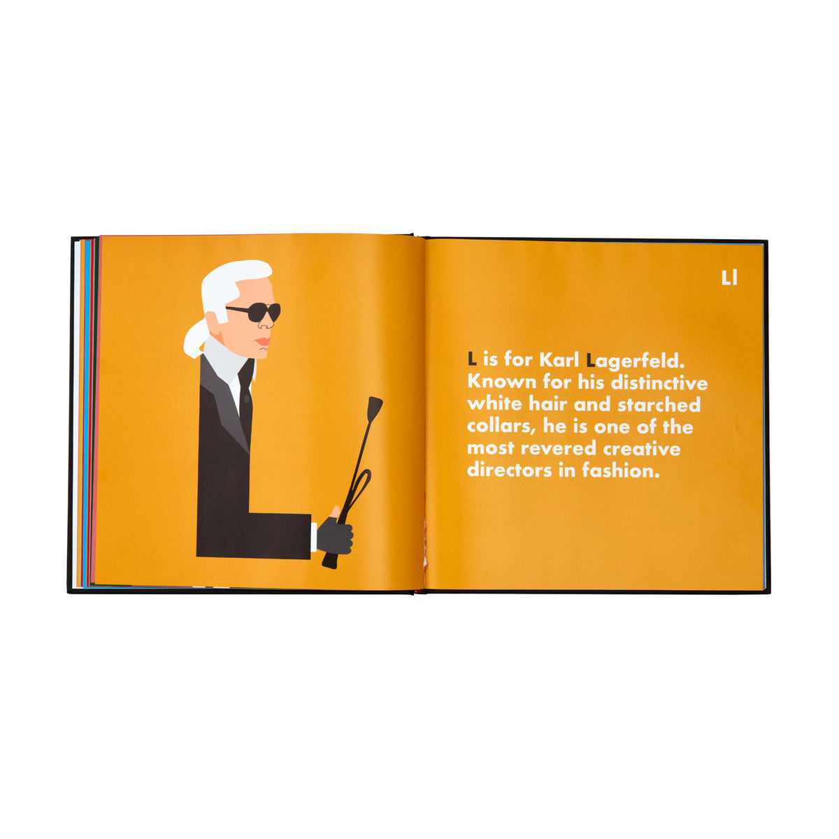 Fashion Legends Alphabet Book - Page L - Karl Lagerfeld
