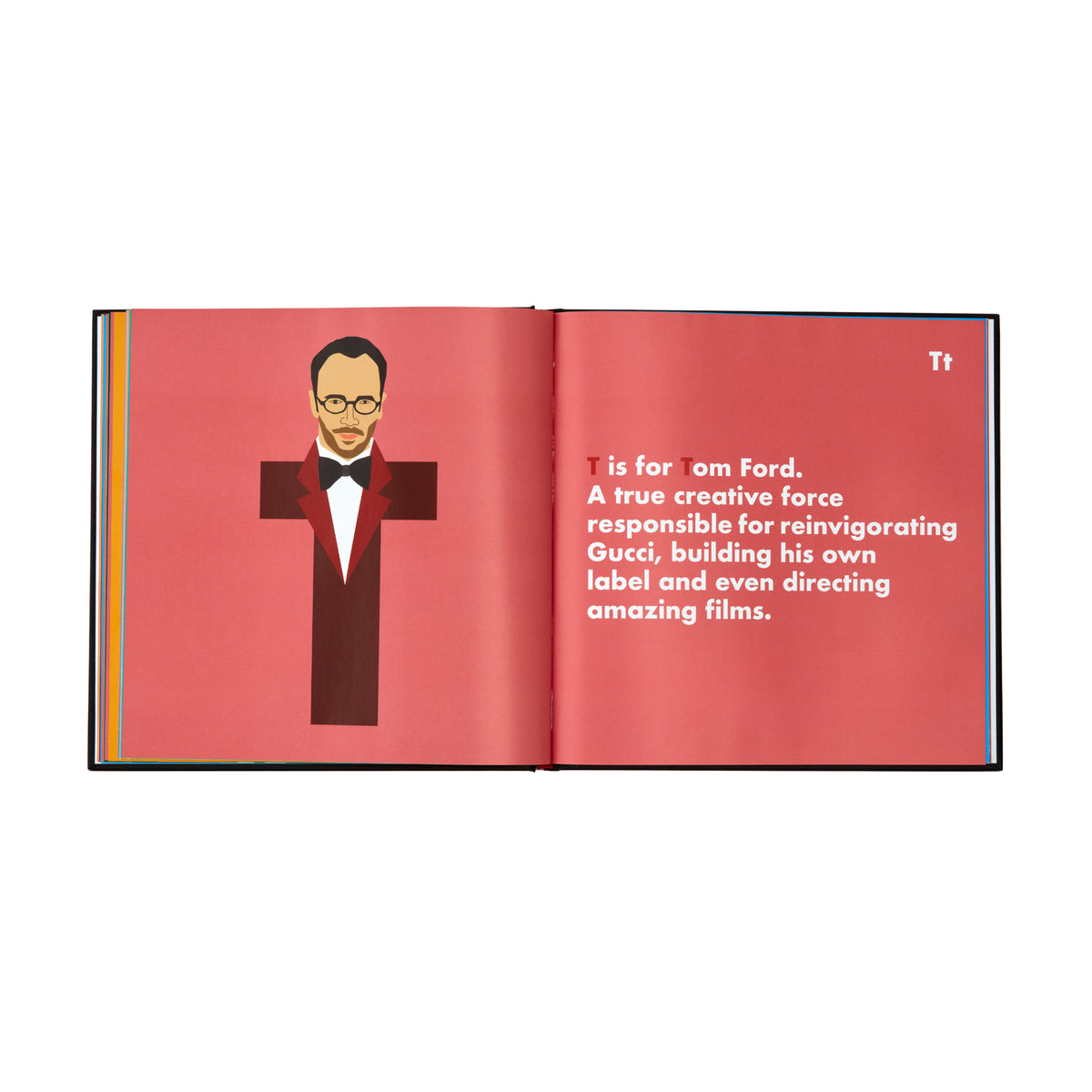Fashion Legends Alphabet Book - Page T - Tom Ford