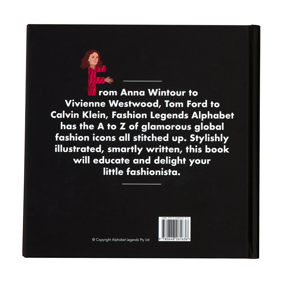 Fashion Legends Alphabet Book - Back Cover