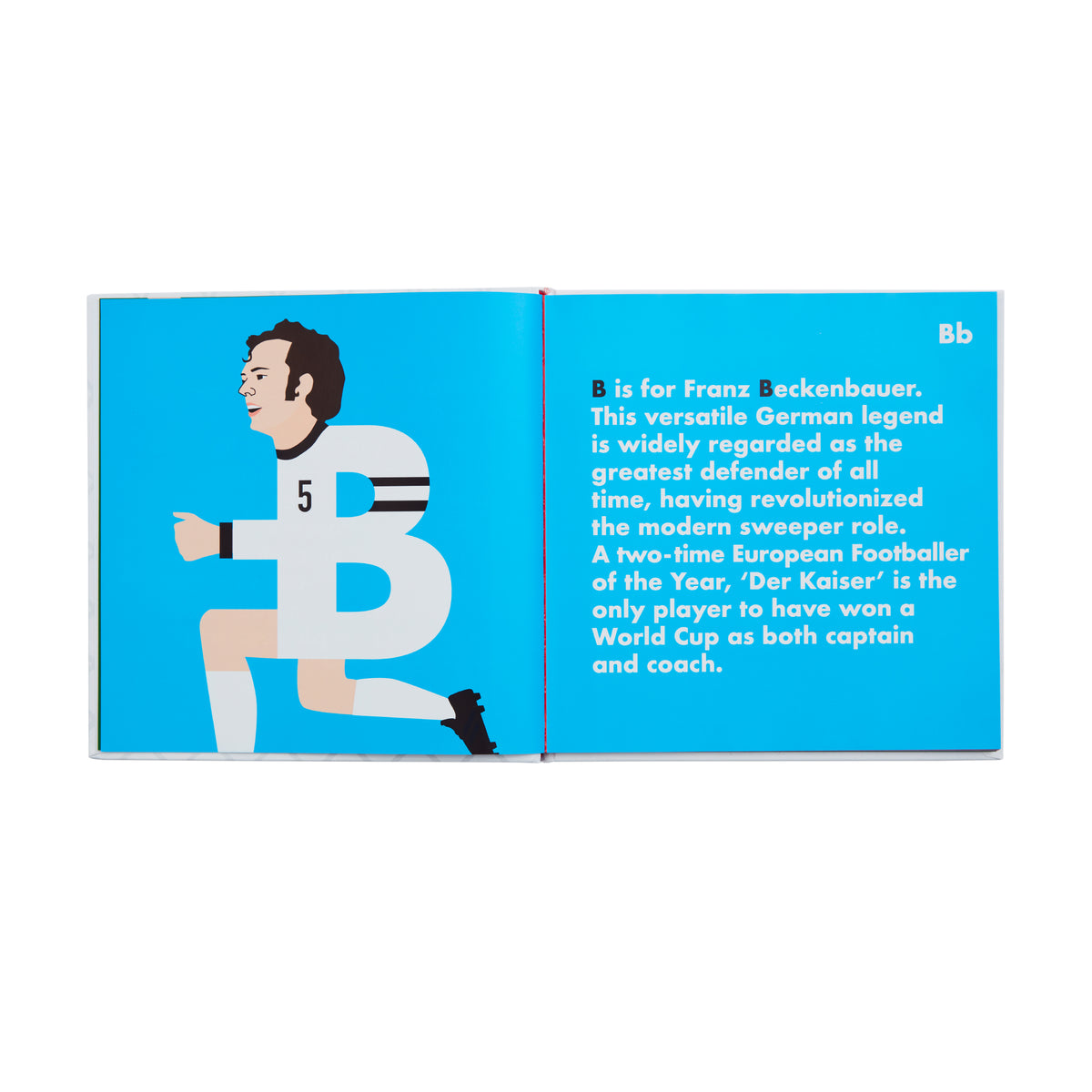 Mens Soccer Legends Alphabet Book - Page B