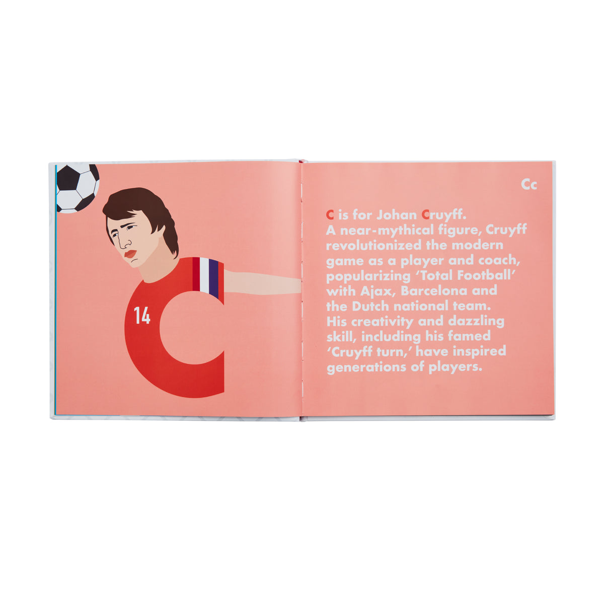 Mens Soccer Legends Alphabet Book - Page C